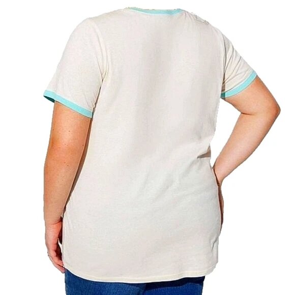 ❤️NWT VINTAGE TORRID NIGHTMARE BEFORE CHRISTMAS PUMPKIN KING HALLOWEEN TEE PLUS - Picture 3 of 10